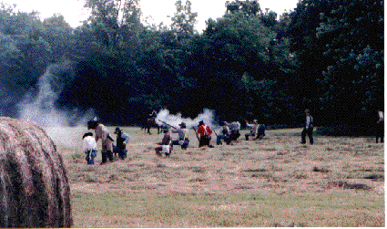 1st and 2nd Mo Cav on the battleline in Leesburg, MO 2000