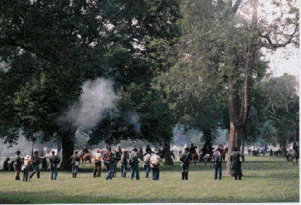 2nd Mo Cav and 8th Tx Cav hold the line at Jacksonville, IL 2001