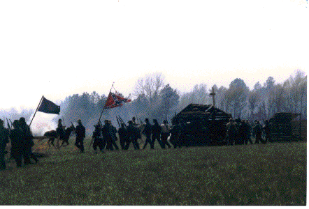 2nd Mo Cav and 8th Tx Cav make a charge on the sunken road at Shiloh, TN 2002